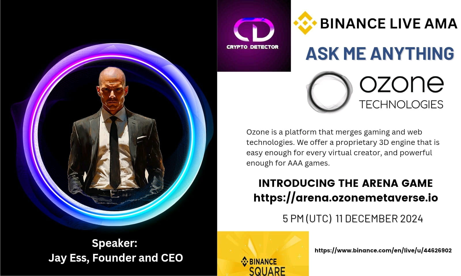 Crypto Detector  will be holding AMA with Ozone Technology