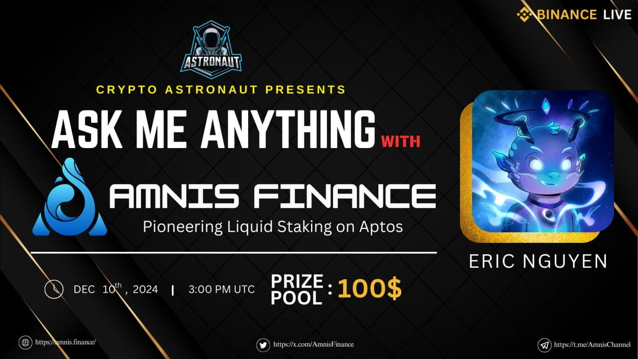 Crypto Astronaut Host AMA With  Amnis Finance