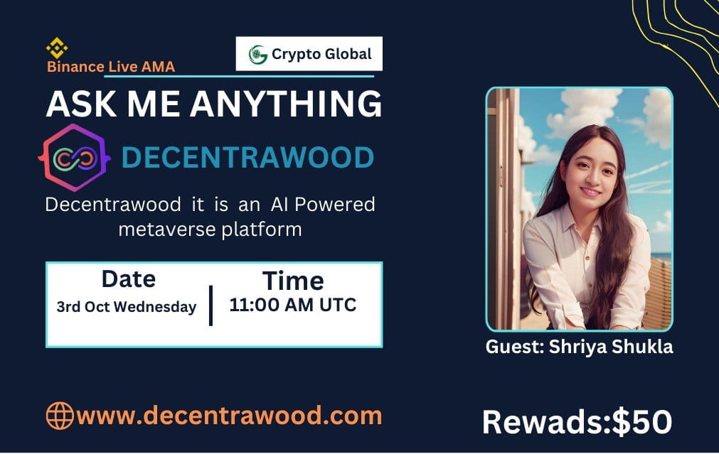 AMA - DECENTRAWOOD × Crypto Global | $50 Rewards