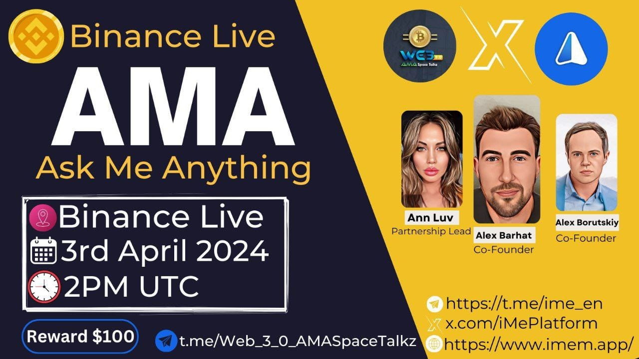 IME_Platfrom vs Web3 Binance live AMA wit