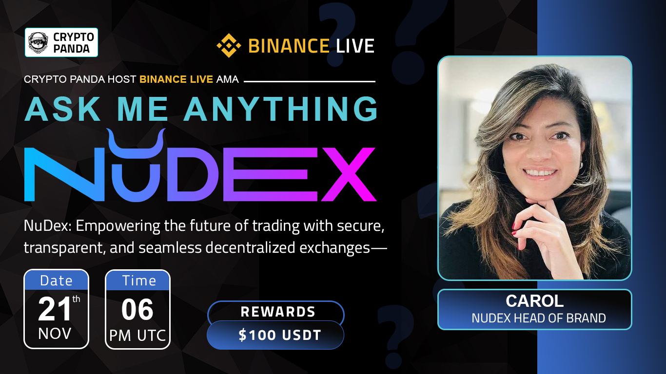 Crypto Panda Presents AMA with NuDEX // $100 Giveaway