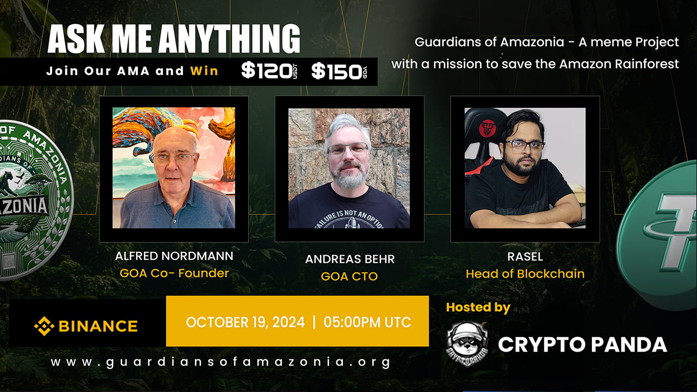 Crypto Panda presents AMA with GuardiansofAmazonia