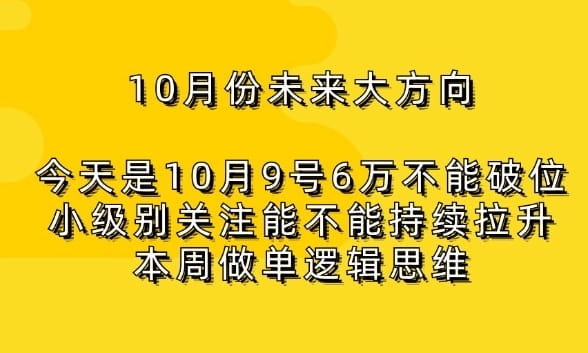 关注6万不能破位