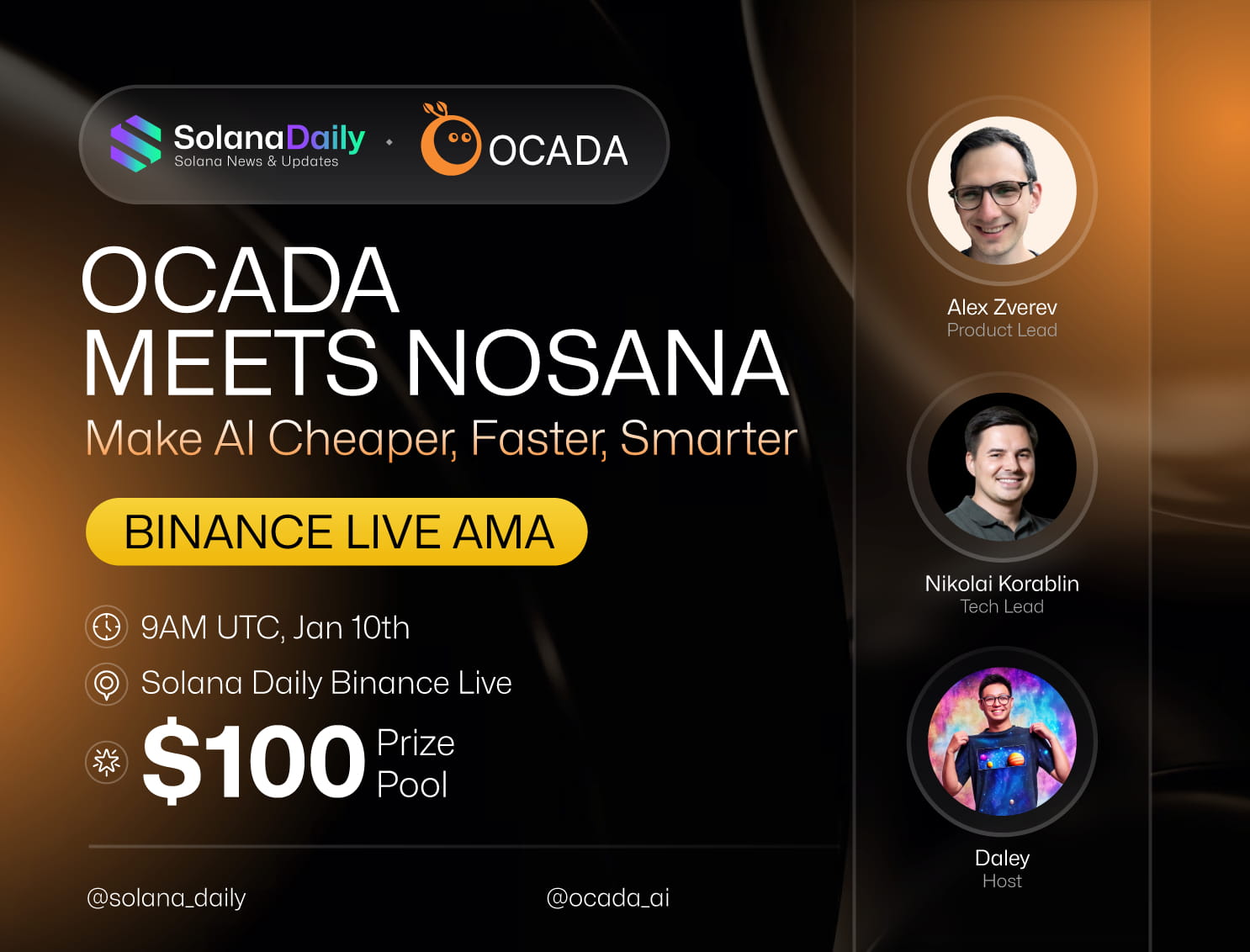 Ocada AMA: Make AI Cheaper, Faster, Smarter w/ Nosana