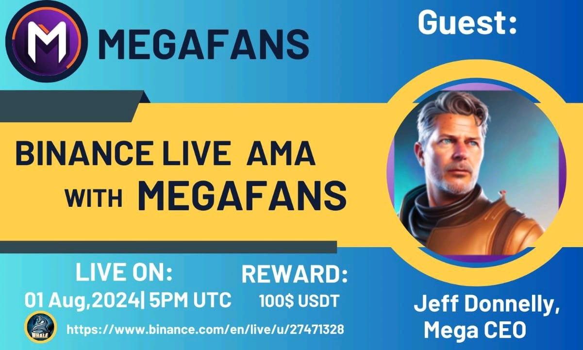 Crypto Whale is going to Host Binance live  with Megafans Reward : 100 