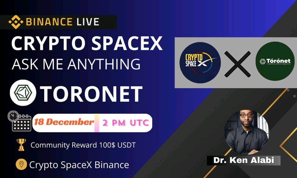 AMA : Crypto SpaceX with Toronet