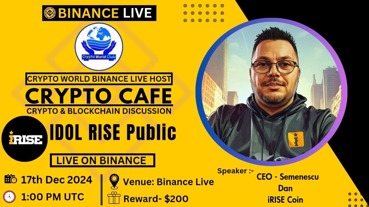 Crypto World Club >< IDOL RISE [ AMA Reward $200 iRise]