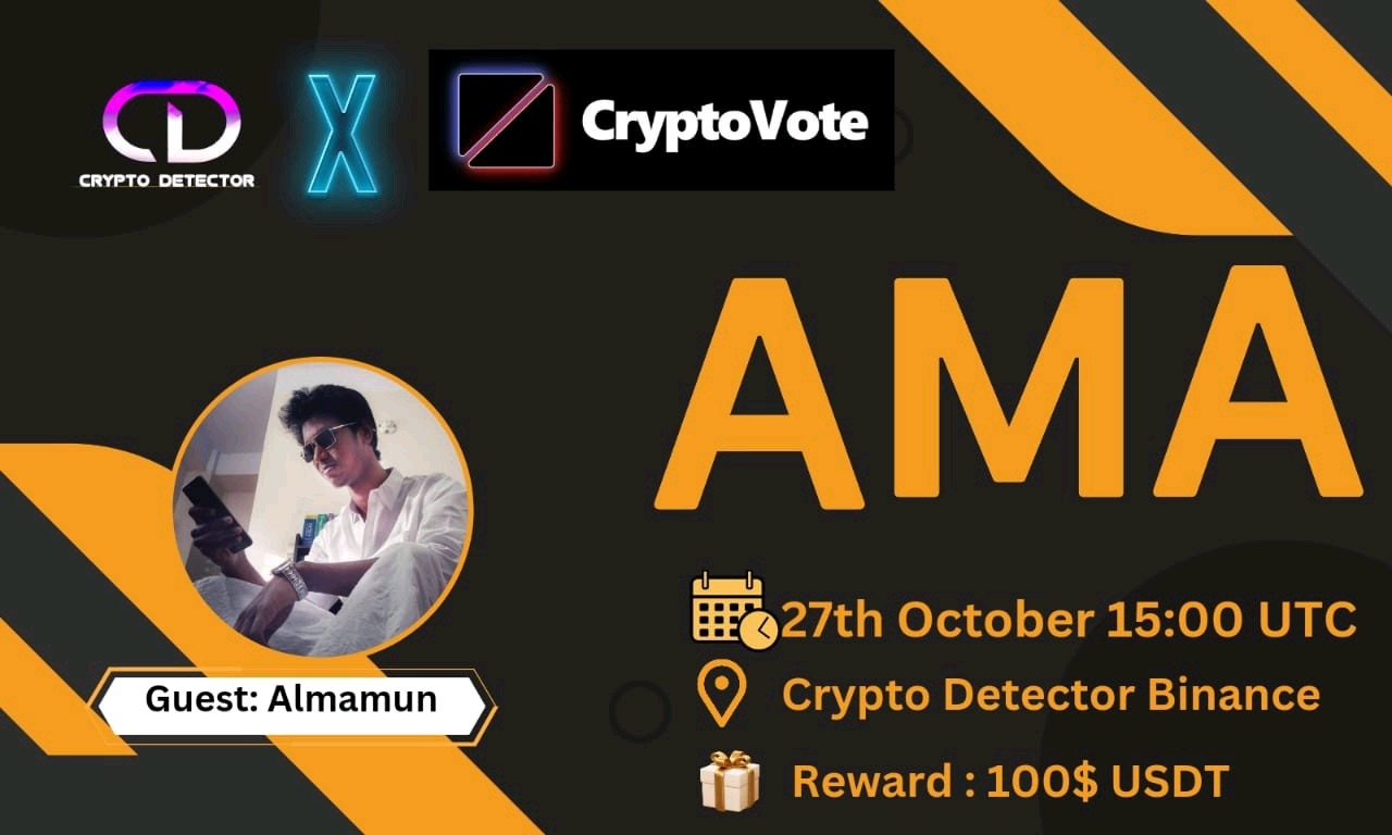 Crypto Detector  will be holding AMA with Crypto Vote US