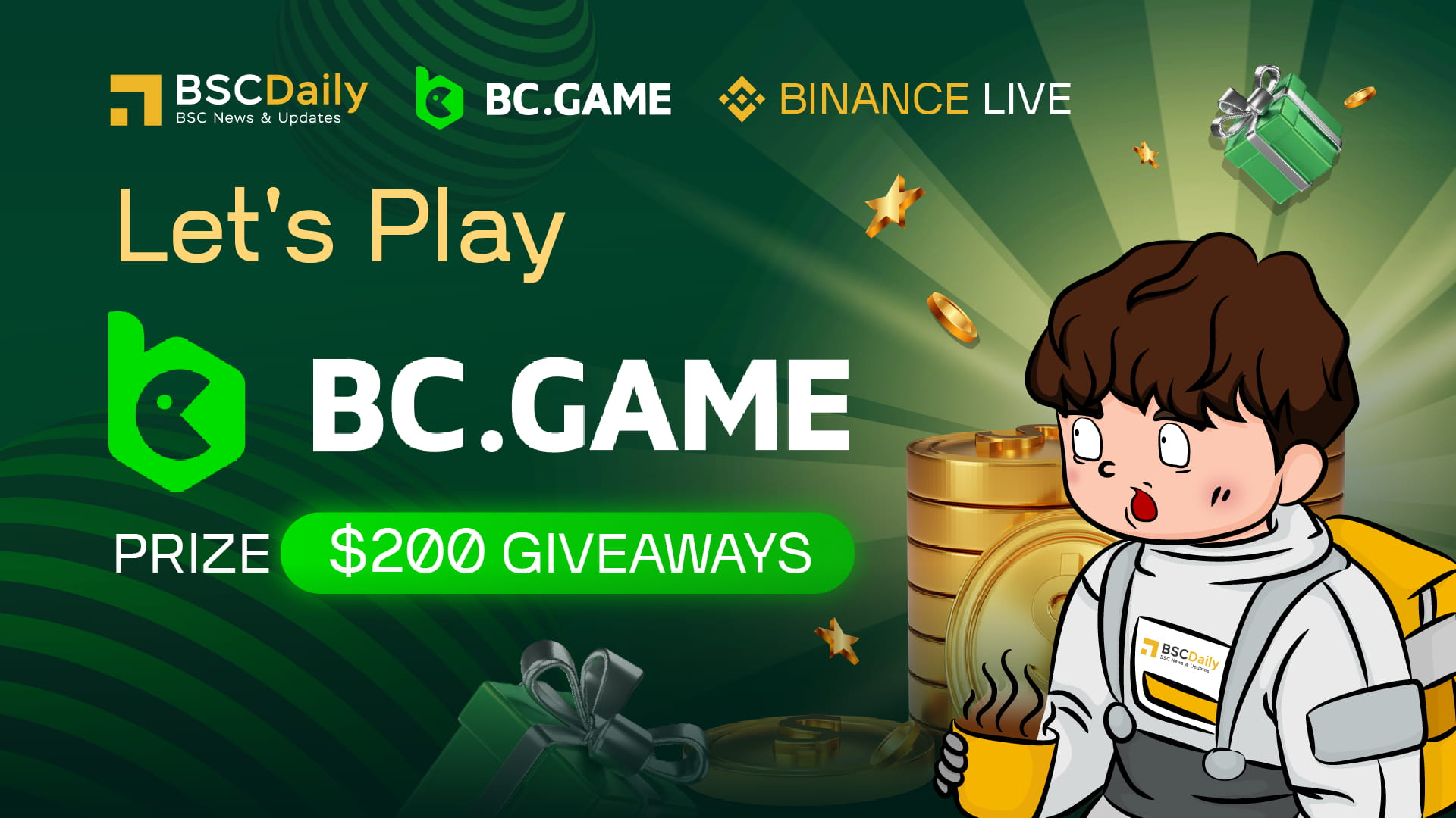 BC Game Let's Play! $200 GA