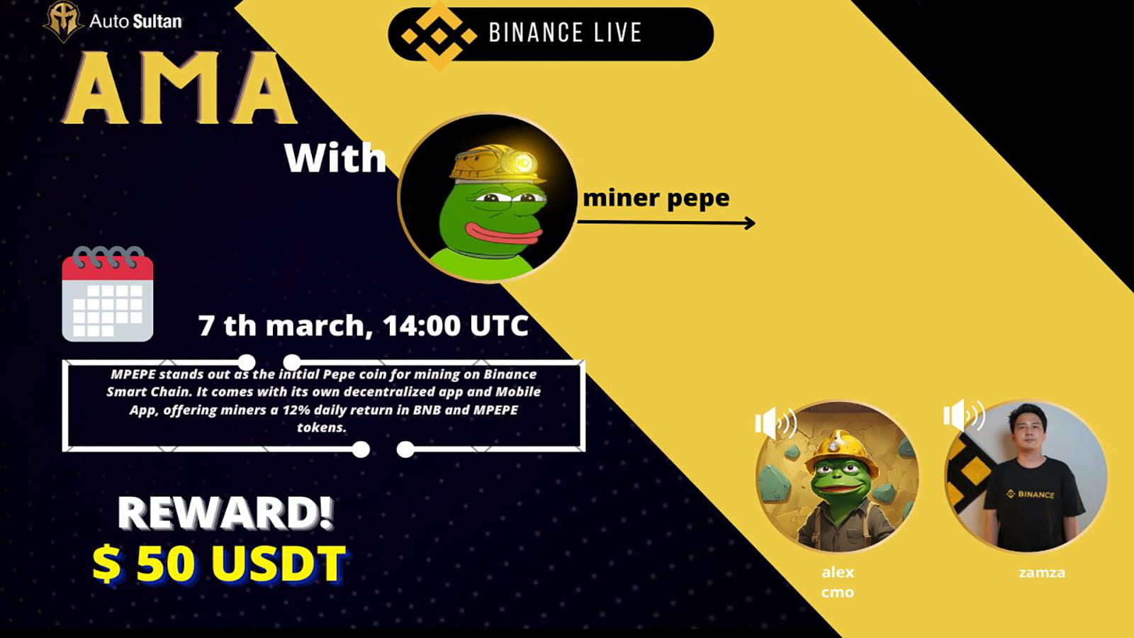 AMA WITH MINER PEPE | $50 REWARD