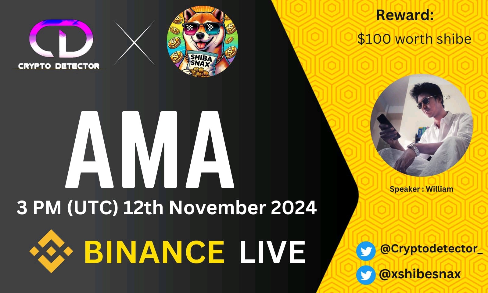 Crypto Detector  will be holding AMA with Shibe SNAX