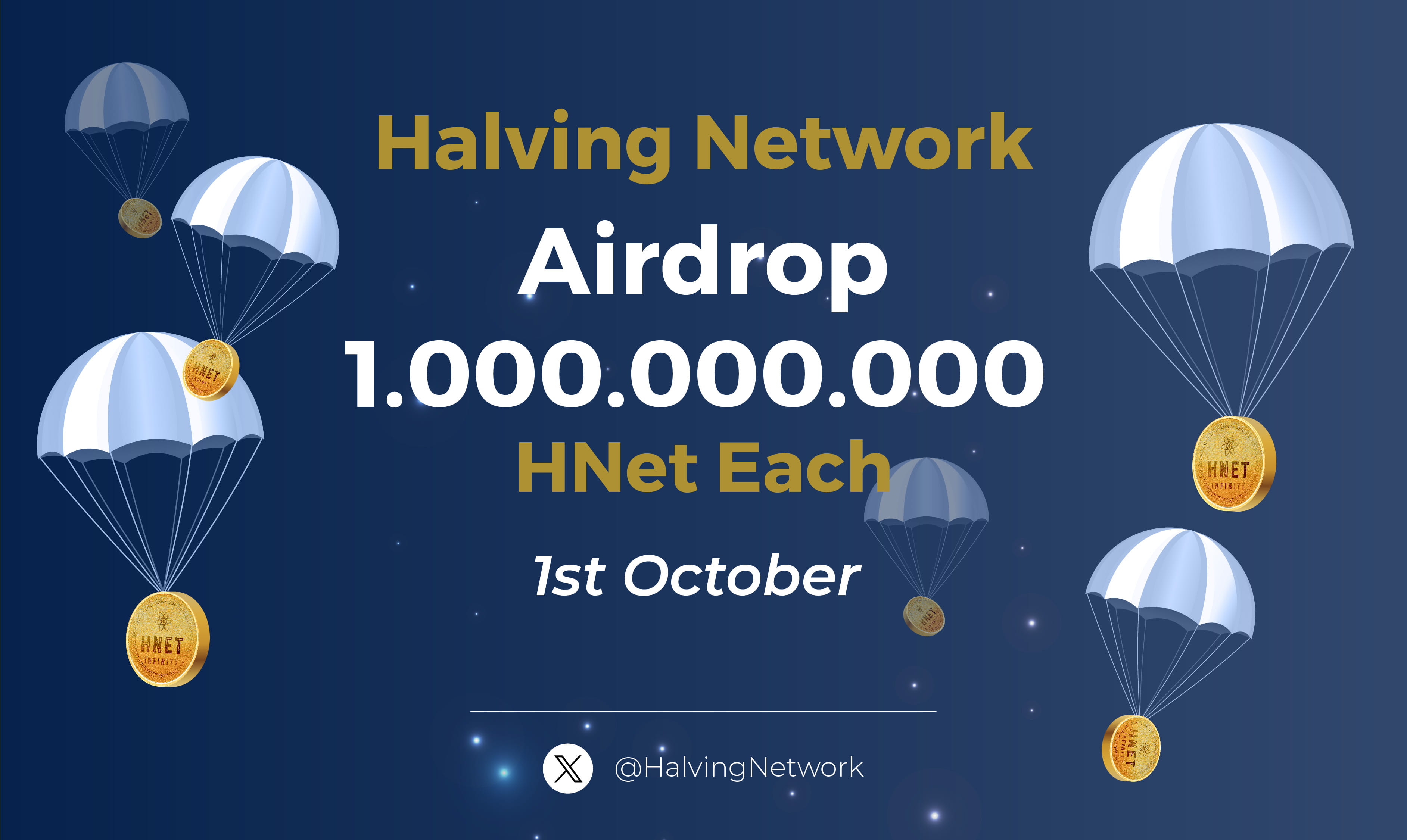 1st October HALVING NETWORK Airdrop 