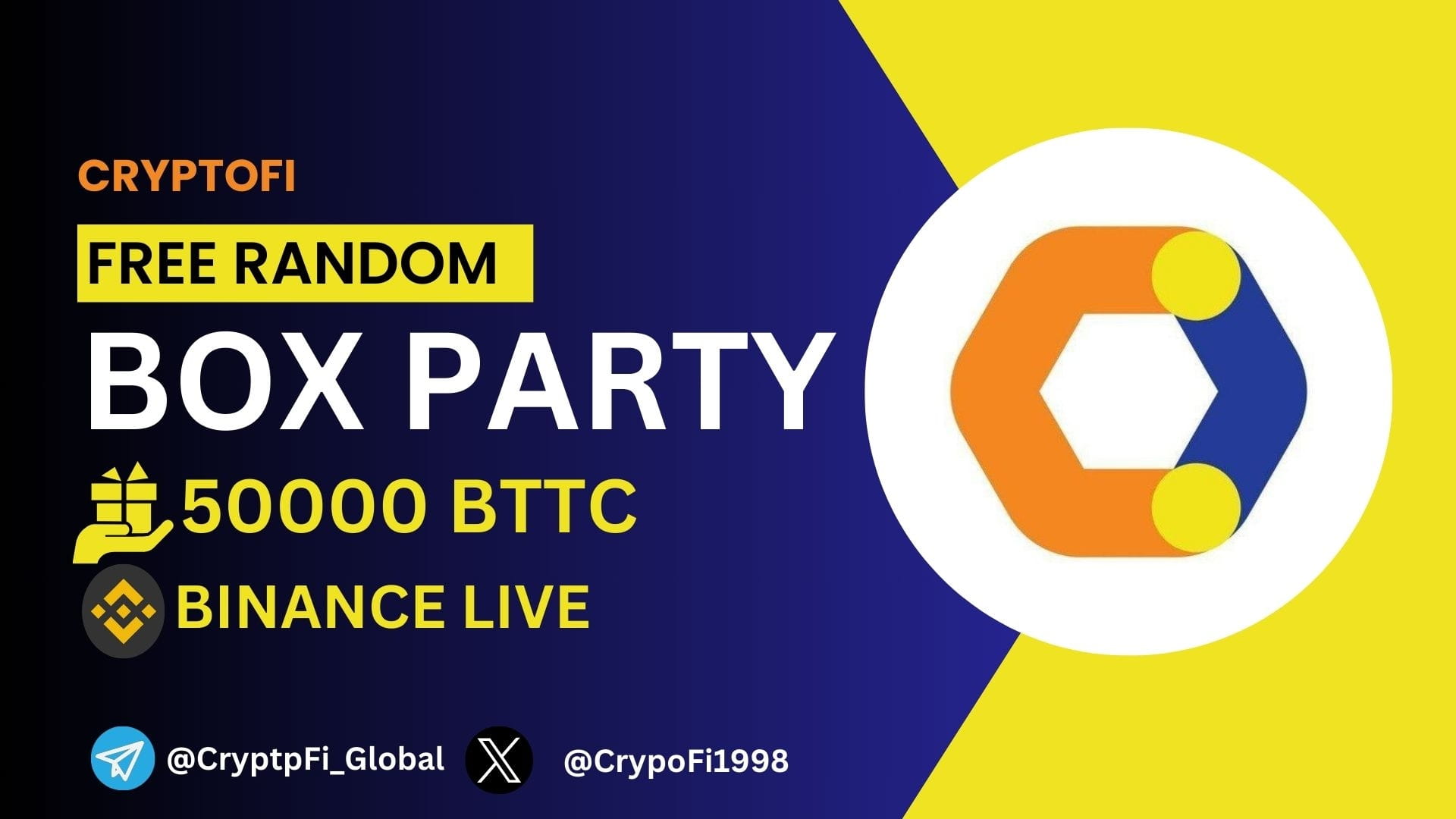 Cryptofi Box Party Binance Live