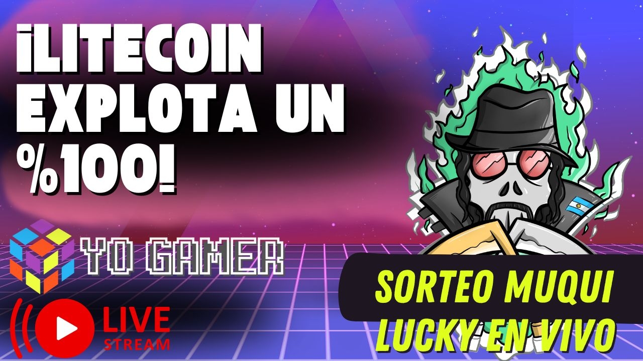 ¡LITECOIN EXPLOTÓ un 30%!📈💥 ¡Sorteo en vivo con Muqui Lucky!🎉🔥 