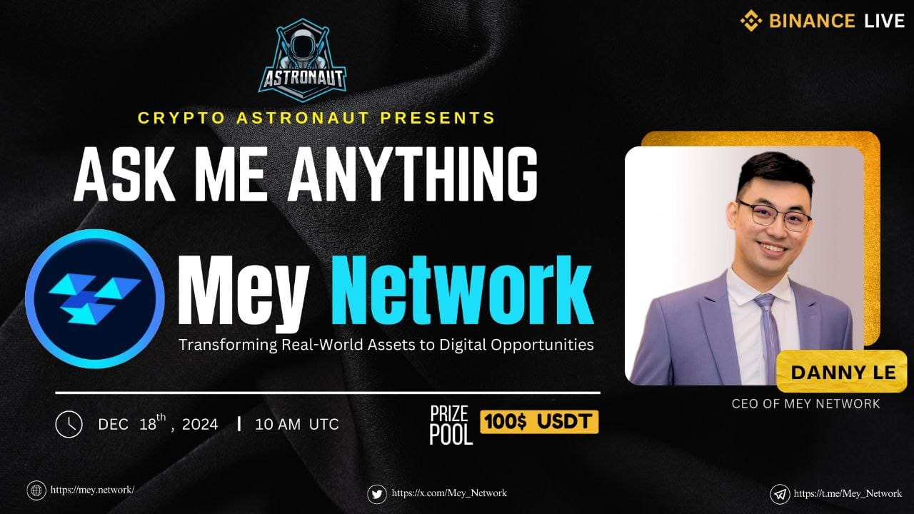 CRYPTO ASTYRONAUT HOST AMA WITH MEY NETWORK