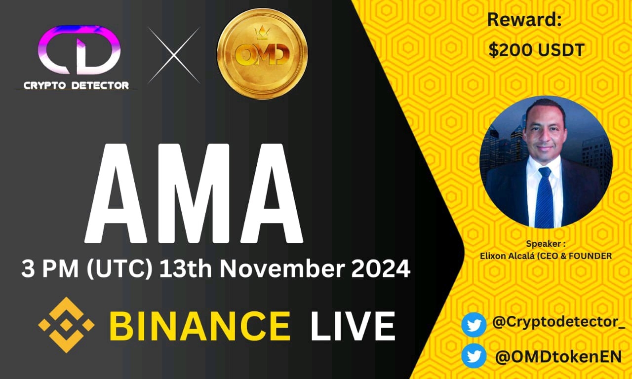 Crypto Detector  will be holding AMA with OMD TOKEN