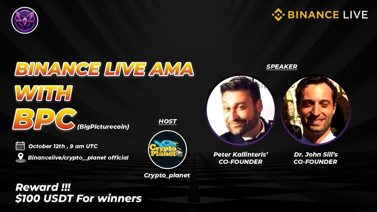 Crypto Planet Binance Live AMA with BPC [ Reward:$100 ]