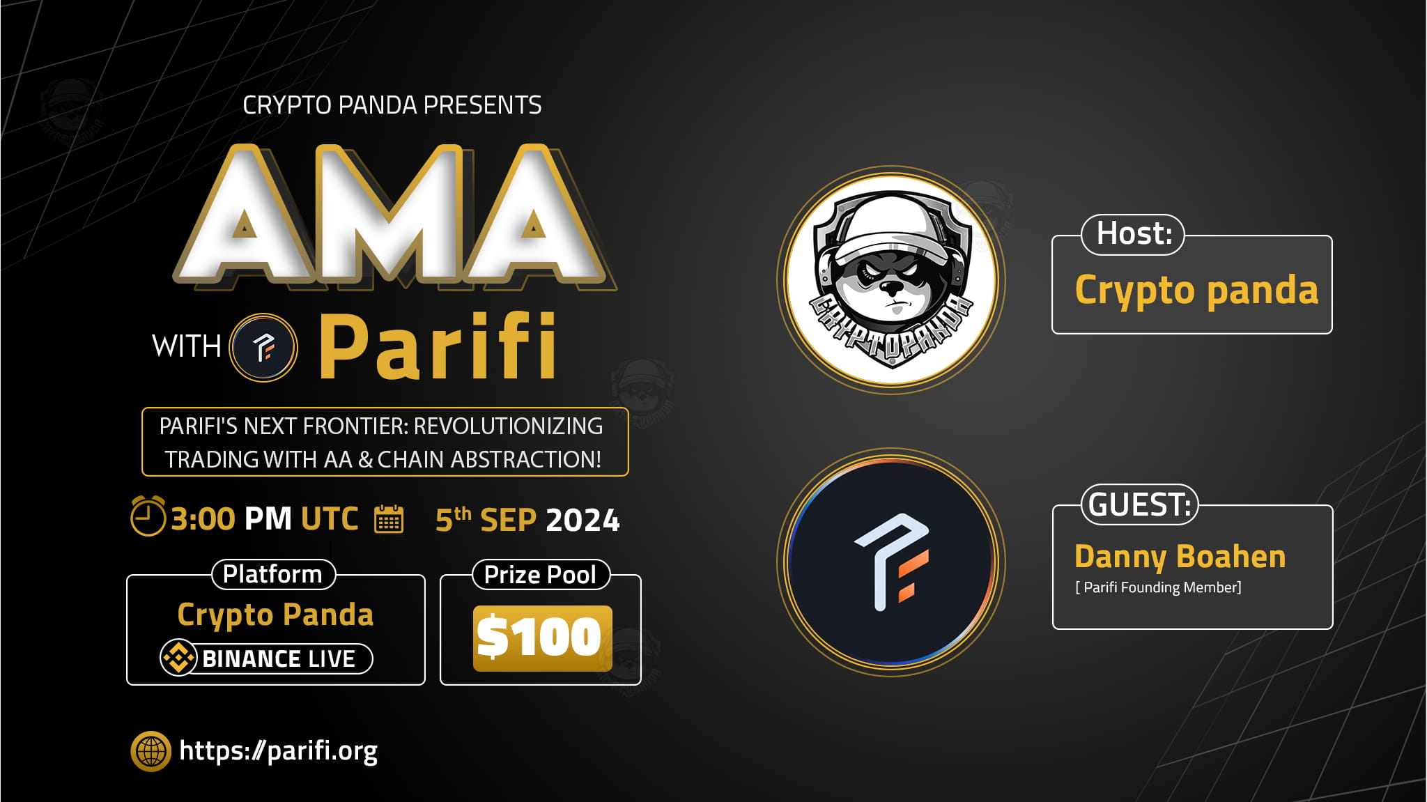 Crypto Panda presents AMA with Parifi