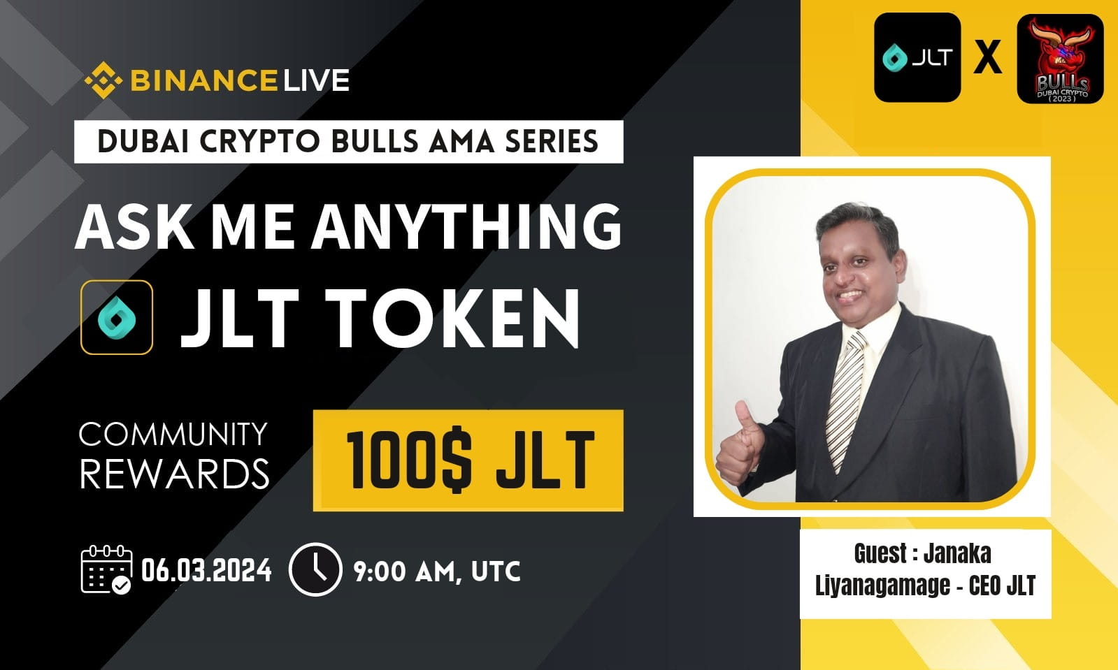Dubai Crypto Bulls Community AMA With JLT Token