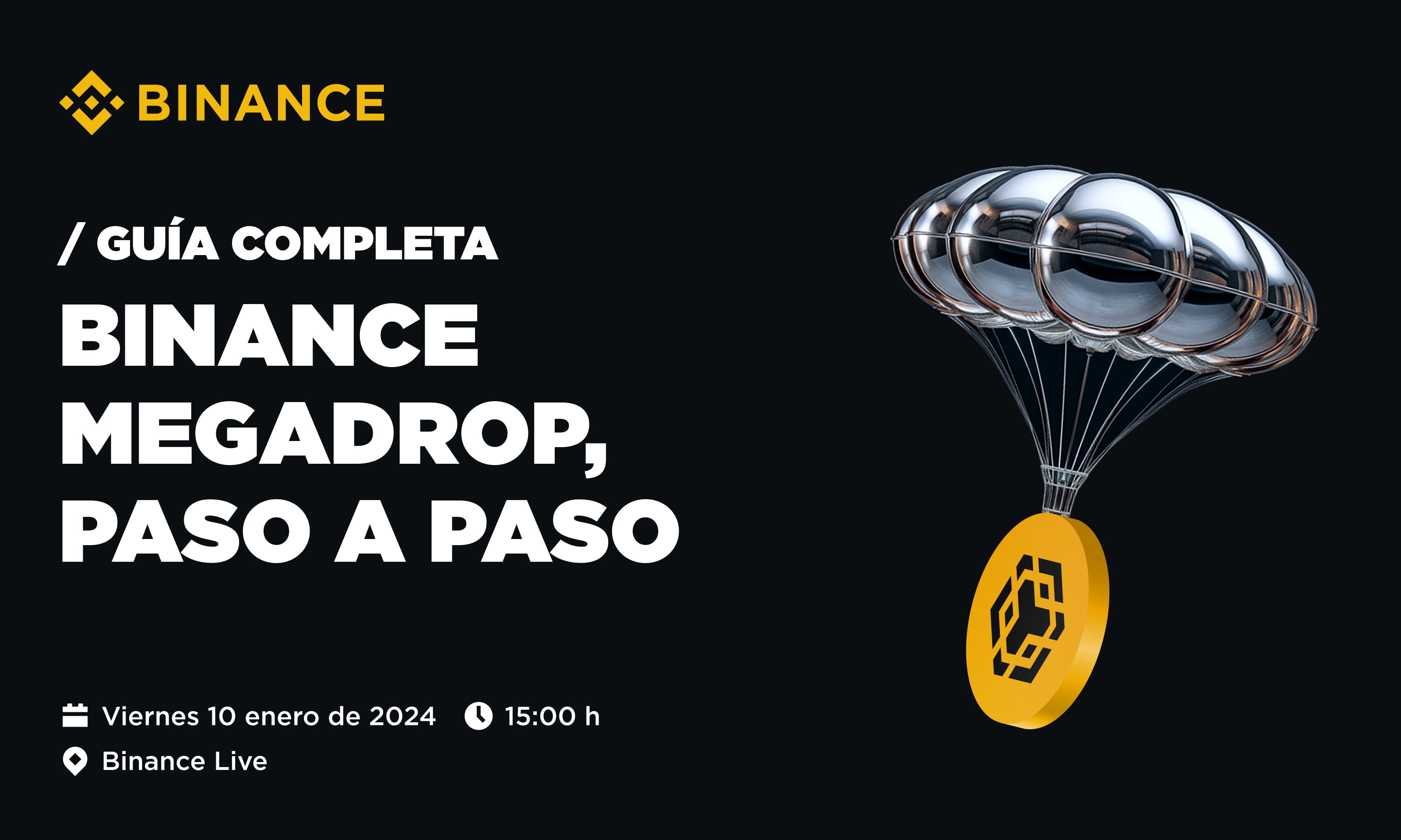 Binance megadrop, paso a paso 