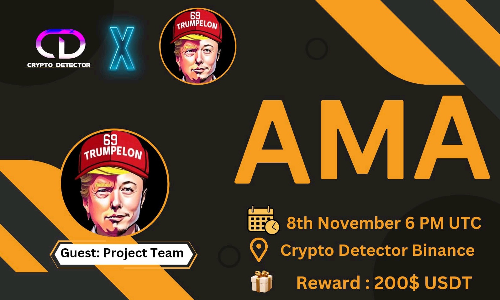 Crypto Detector  will be holding AMA with TrumpElon69