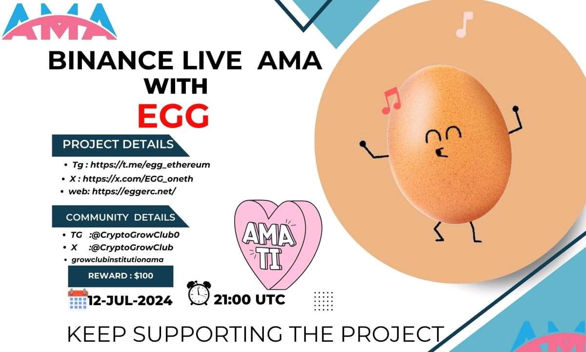 AMA With EGG. $100USDT Giveaways Binance Live