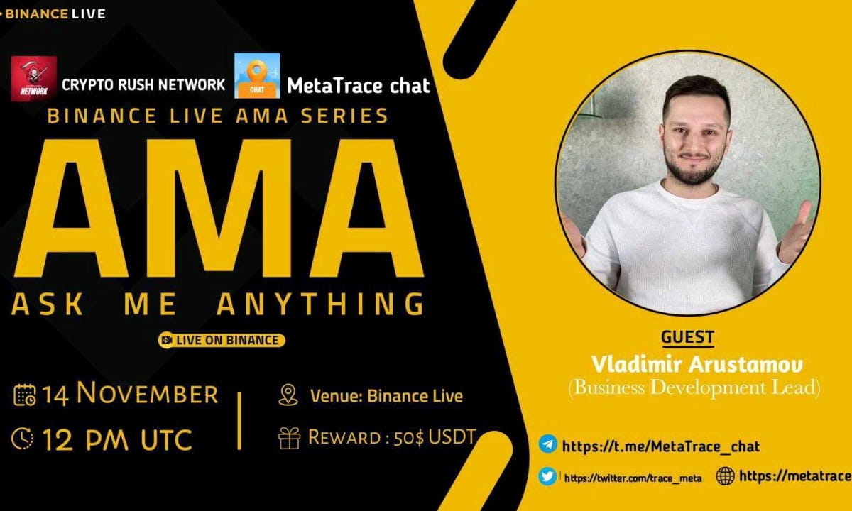 crypto rush network × Mata Trace chat  AMA 