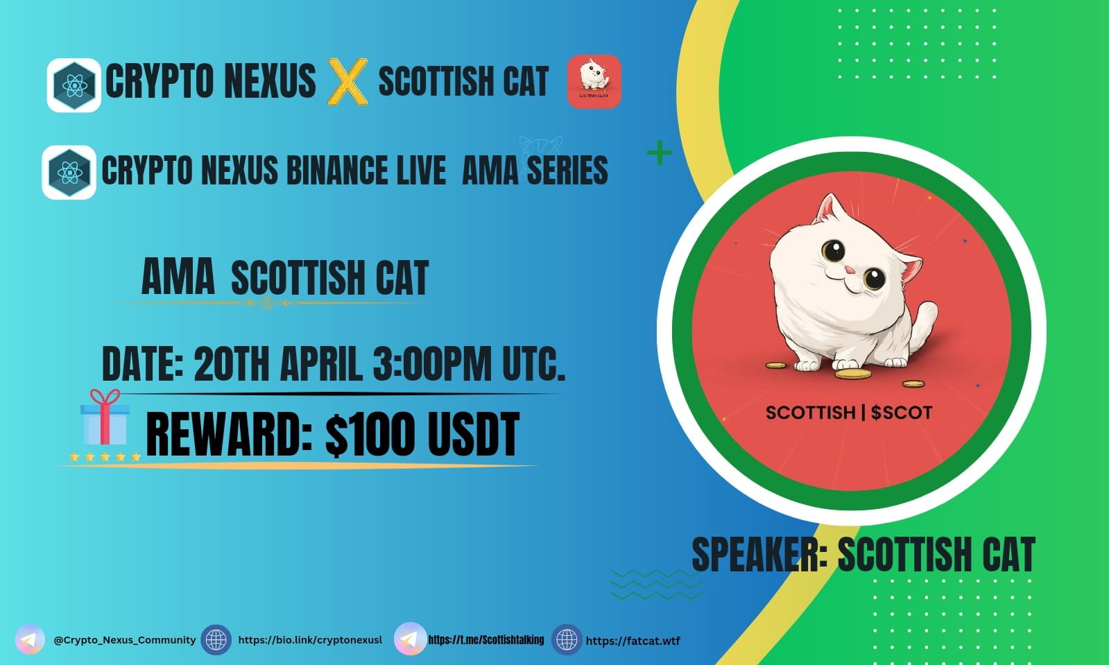 crypto nexus AMA With Scottish cat