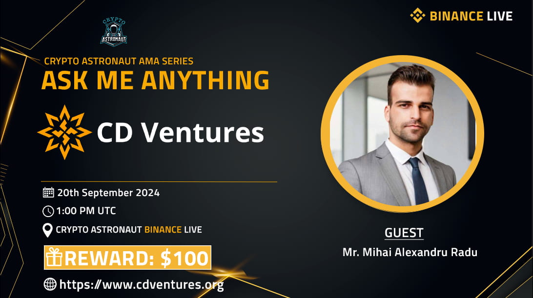 Crypto Astronaut Host AMA with CD Ventures 