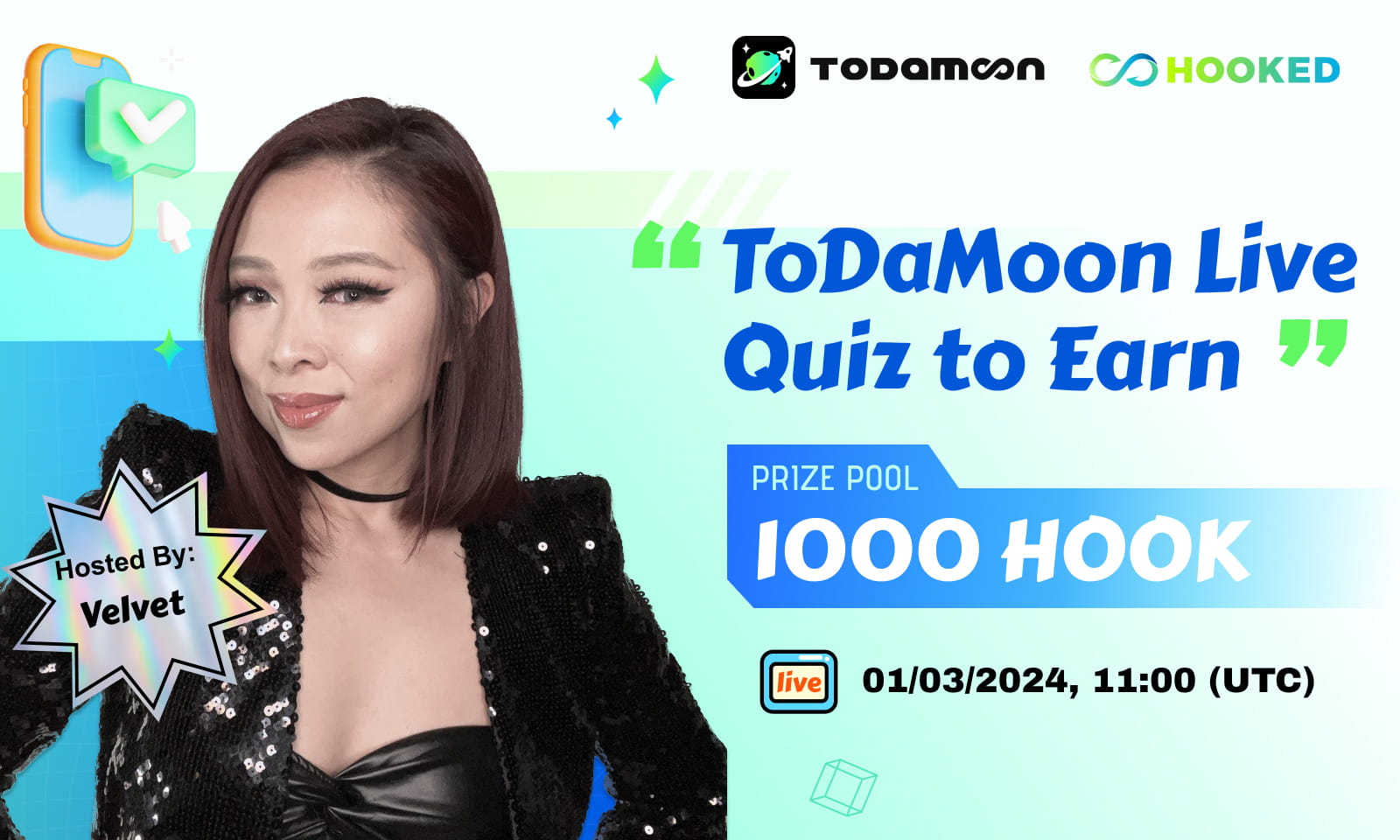 ToDaMoon Quiz-to-Earn Gameshow - 91th Livestreaming