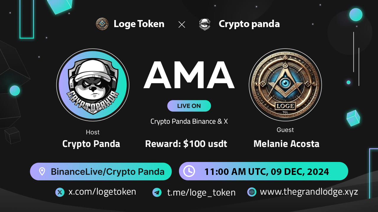 Crypto Panda Presents AMA with LOGE TOKEN // $100 Giveaway