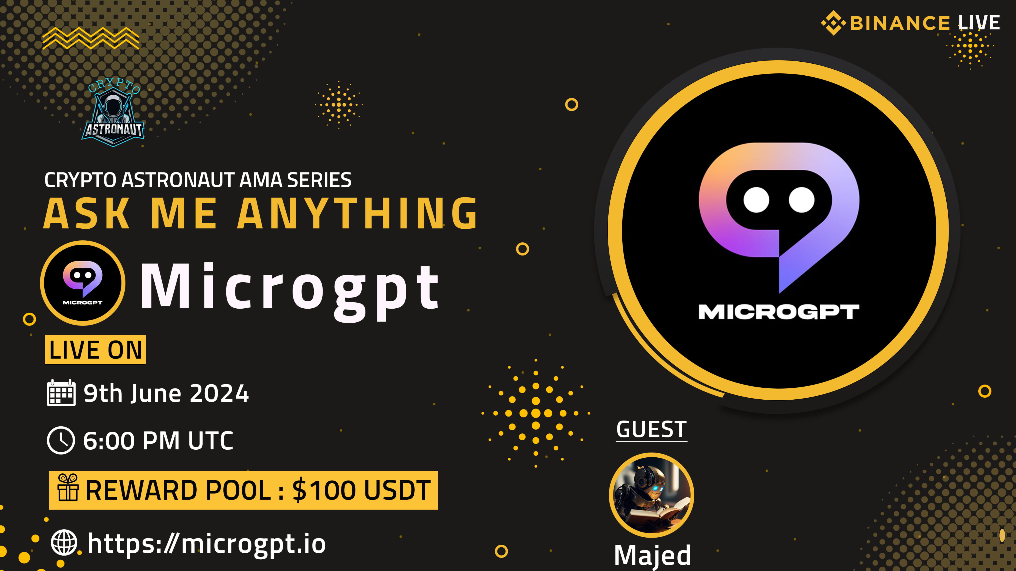 ASK ME ANYTHING - Crypto Astronaut + Microgpt