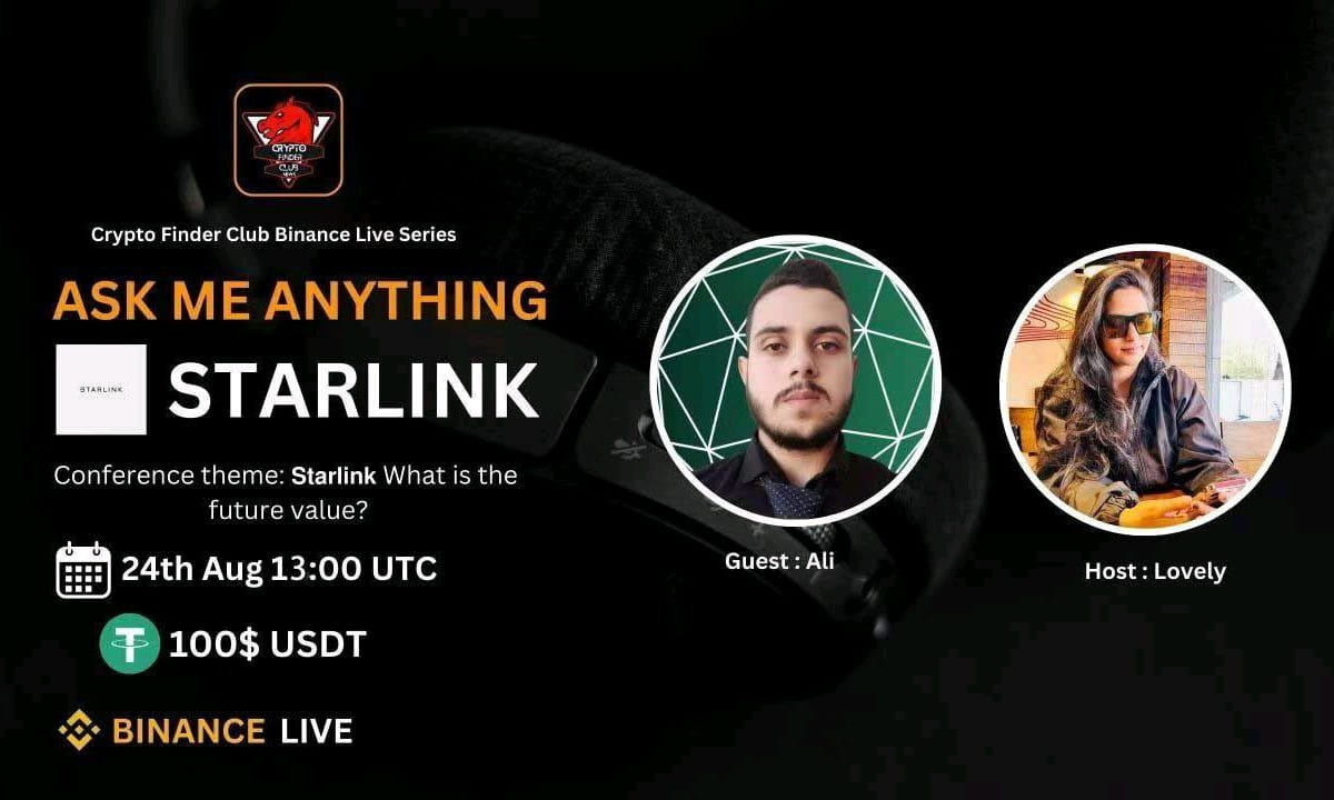 Crypto Finder Club AMA with STARLINK | 100$ Reward 2024-8-24 13:00 UTC