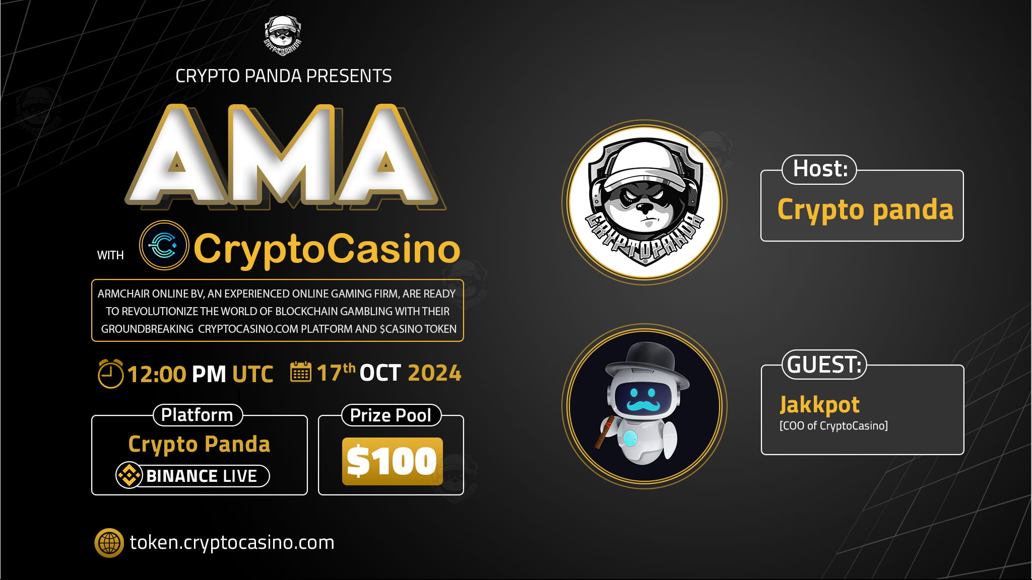 Crypto Panda presents AMA with Crypto Casino