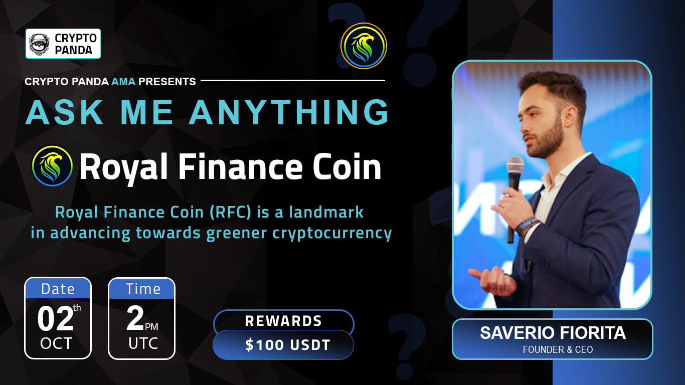 Crypto Panda presents AMA with Royal Finance Coin // 100$ Reward