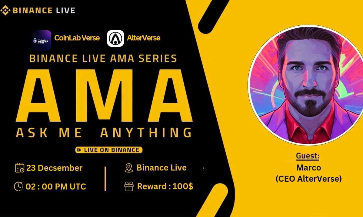 Binance Live AMA CoinLabVerse x AlterVerse