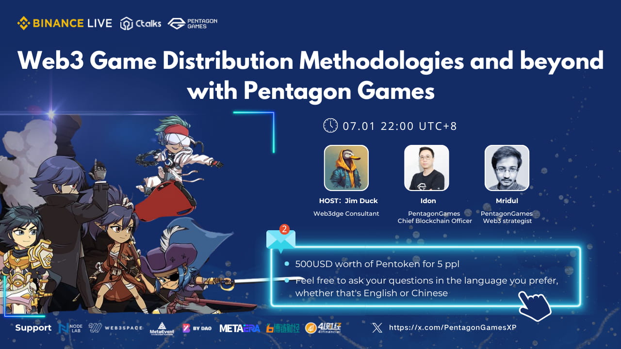 Web3 Game Distribution Methodologies and beyond with Pentagon Games