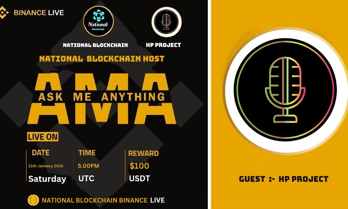 National Blockchain with HP Project Binance live AMA || Reward $100 USDT