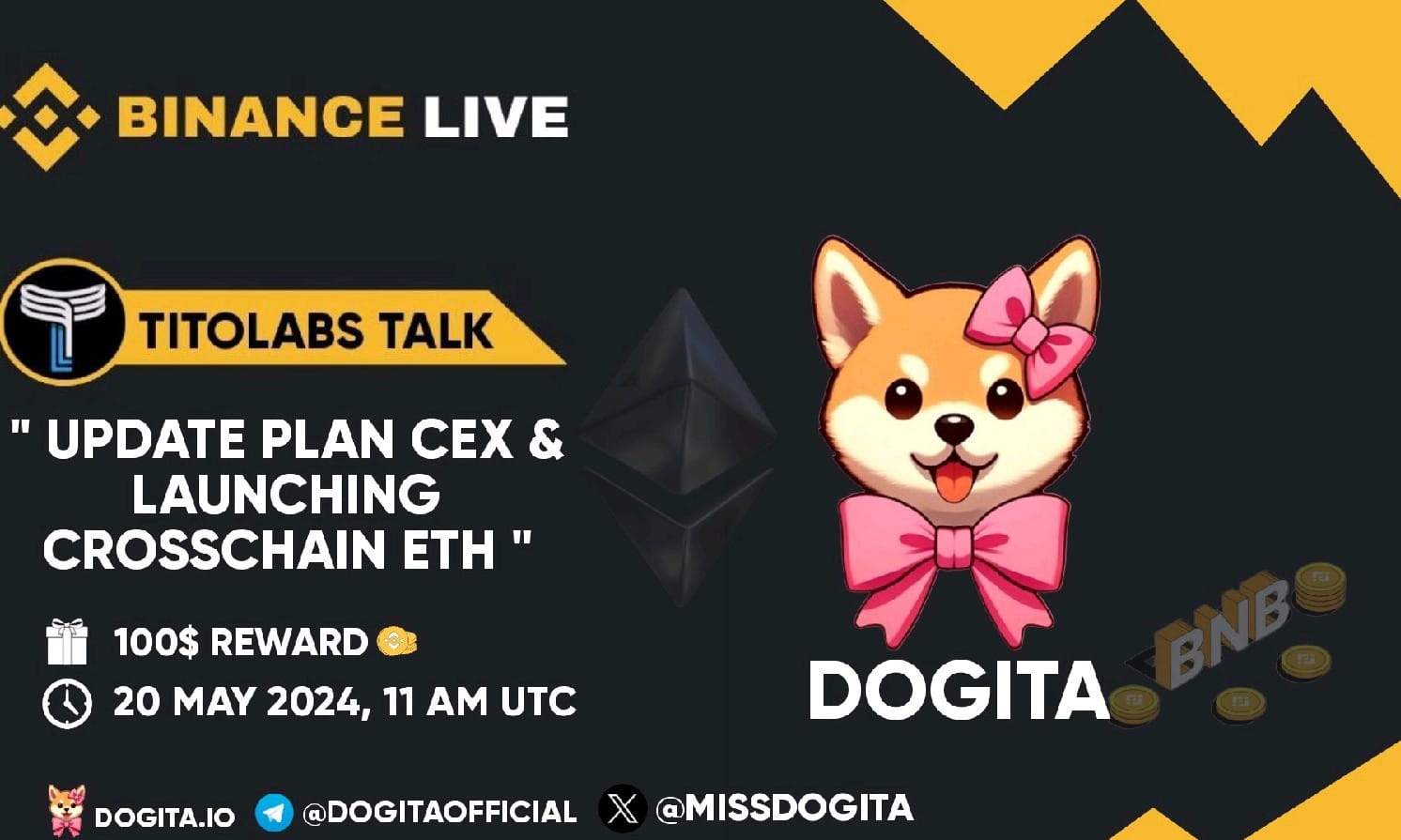 AMA WITH DOGITA (AIRDROP 100$)