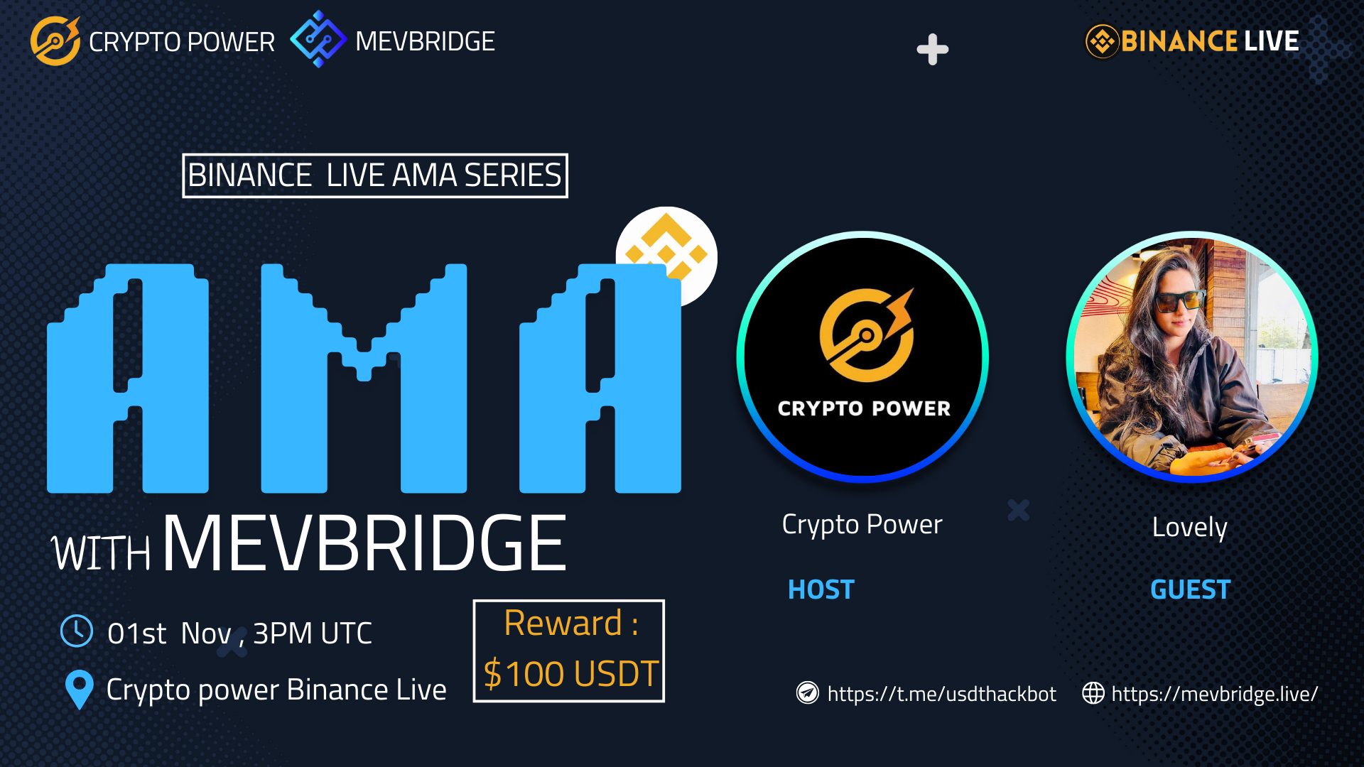 CRYPTO POWER AMA WITH MEVBRIDGE