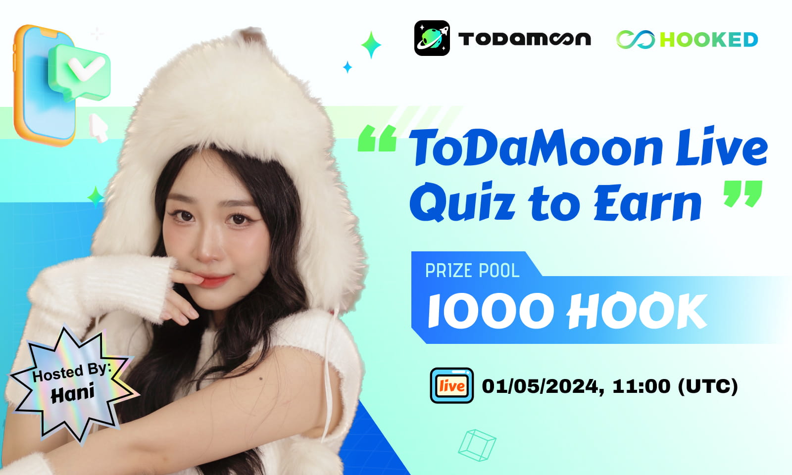 ToDaMoon Quiz-to-Earn Gameshow - 92th Livestreaming