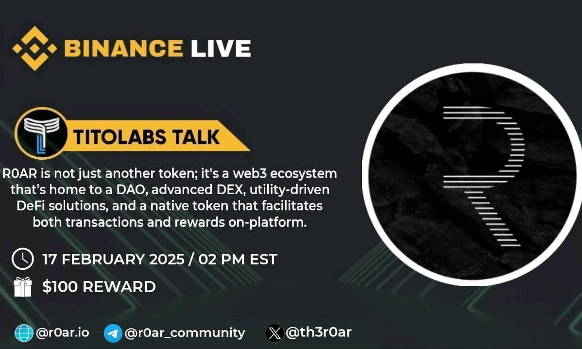 AMA WITH R0AR (AIRDROP $100)