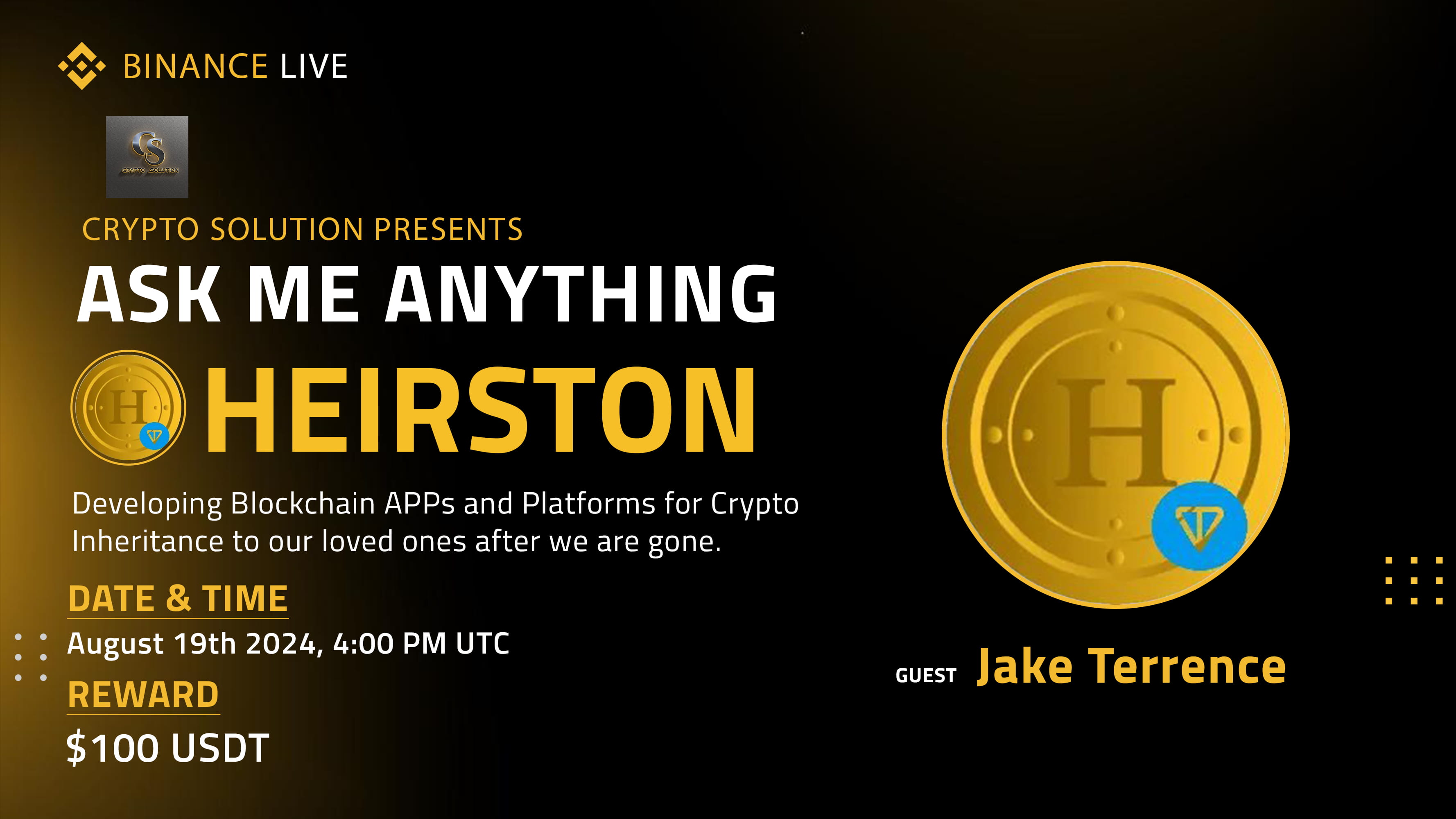 AMA - Crypto Solution <> Heirston