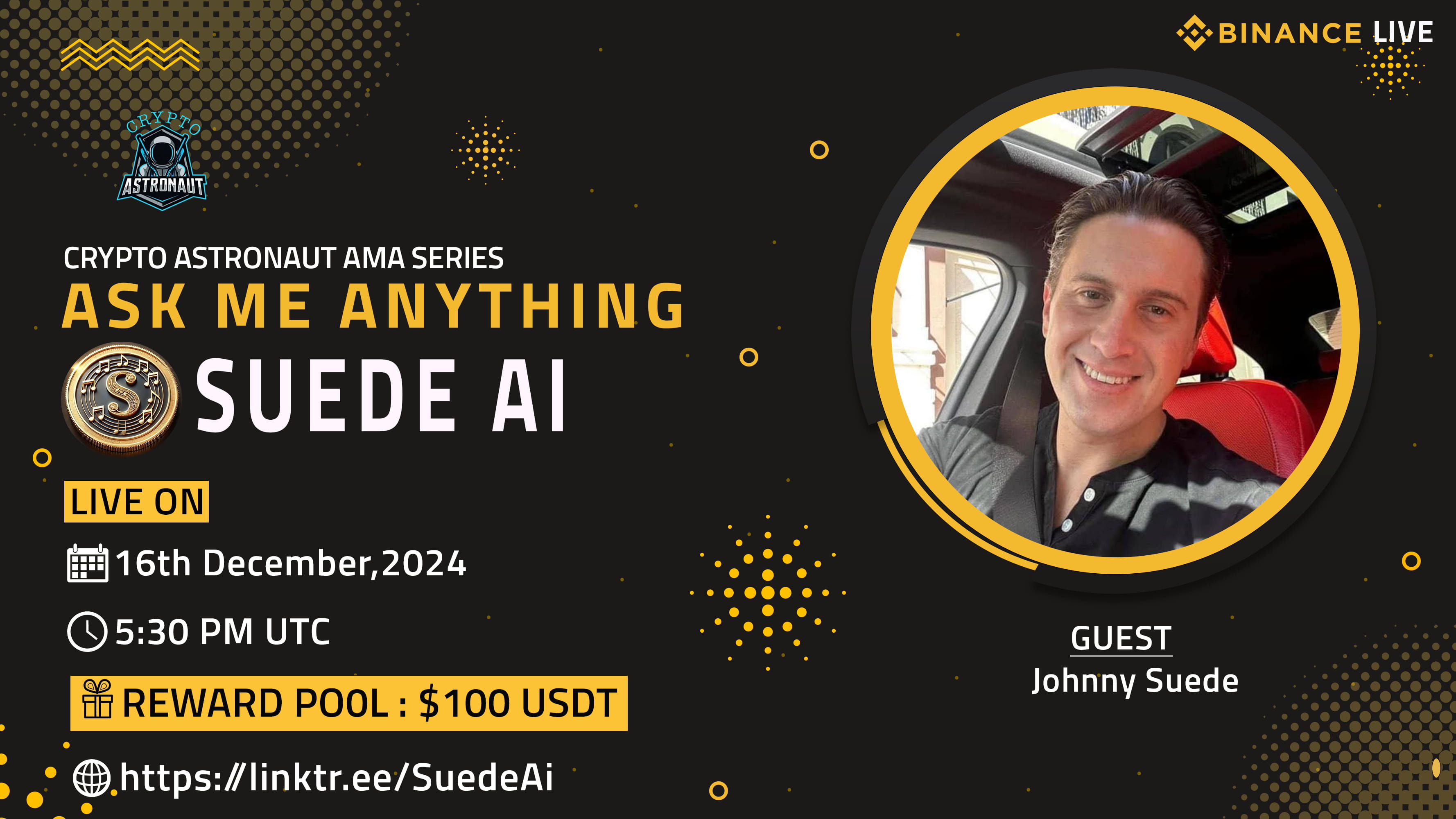 CRYPTO ASTRONAUT HOST AMA WITH SUEDE AI