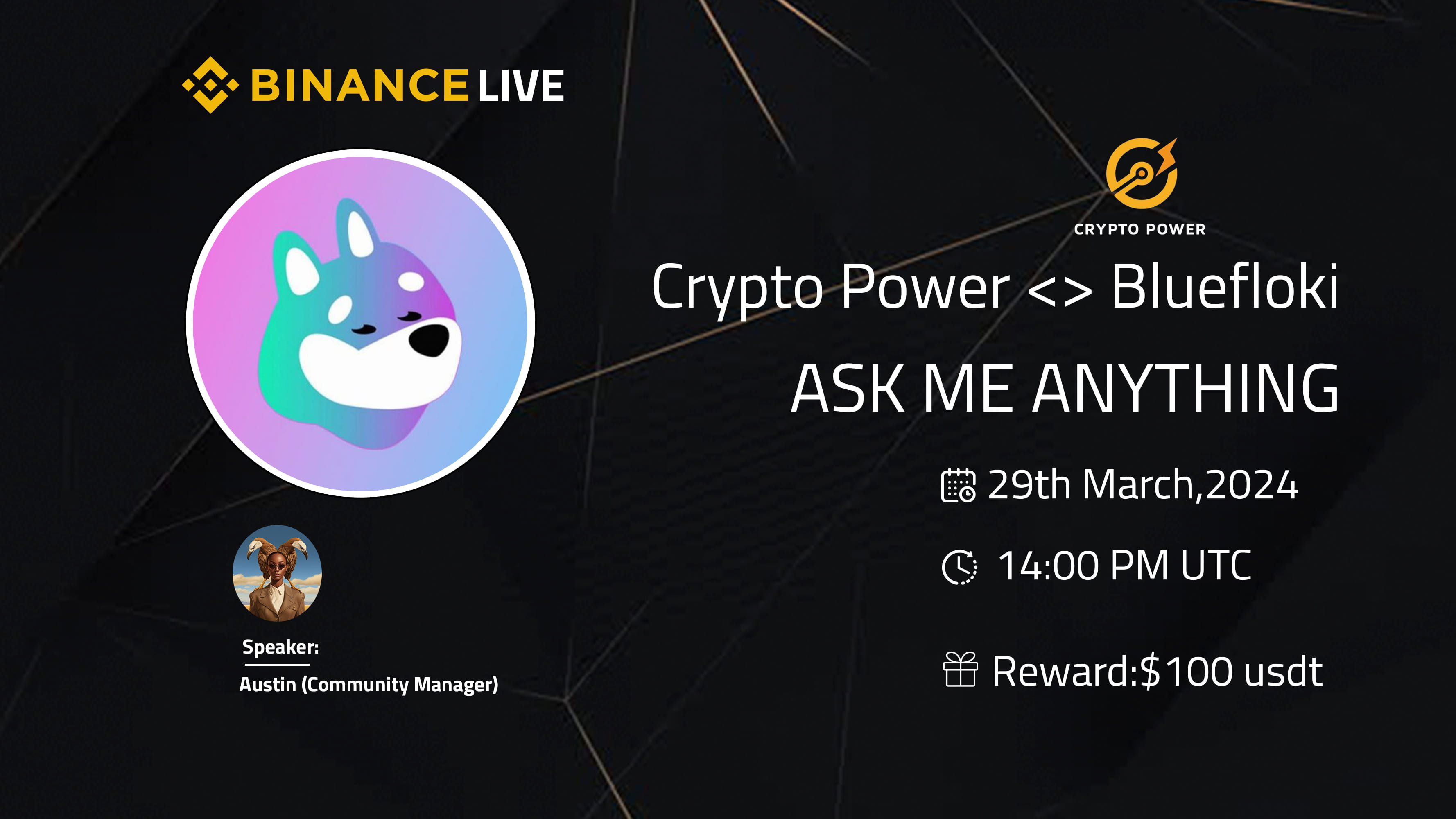 Crypto Power <> Bluefloki AMA [Reward-$100 USDT]