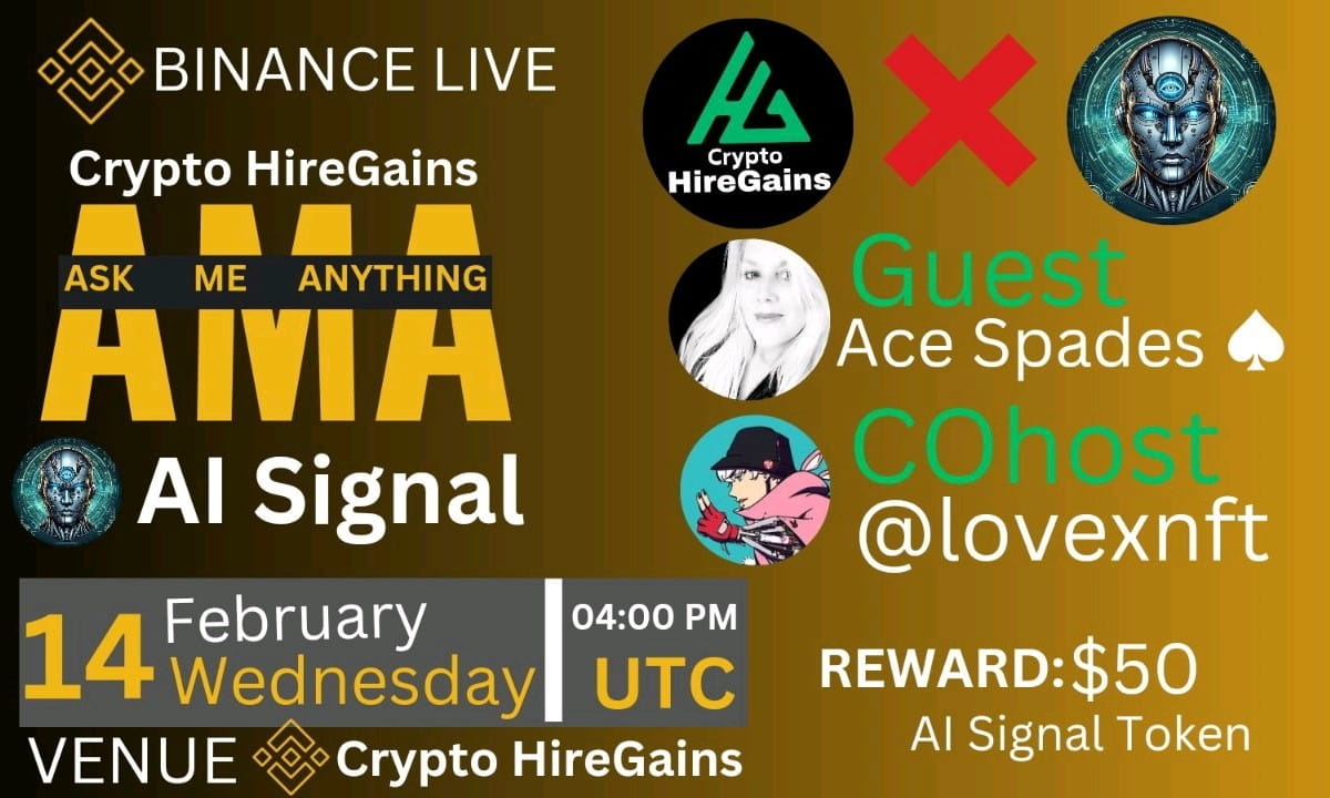 Ai Signal X CryptoHireGains AMA & 50$ Giveaway 