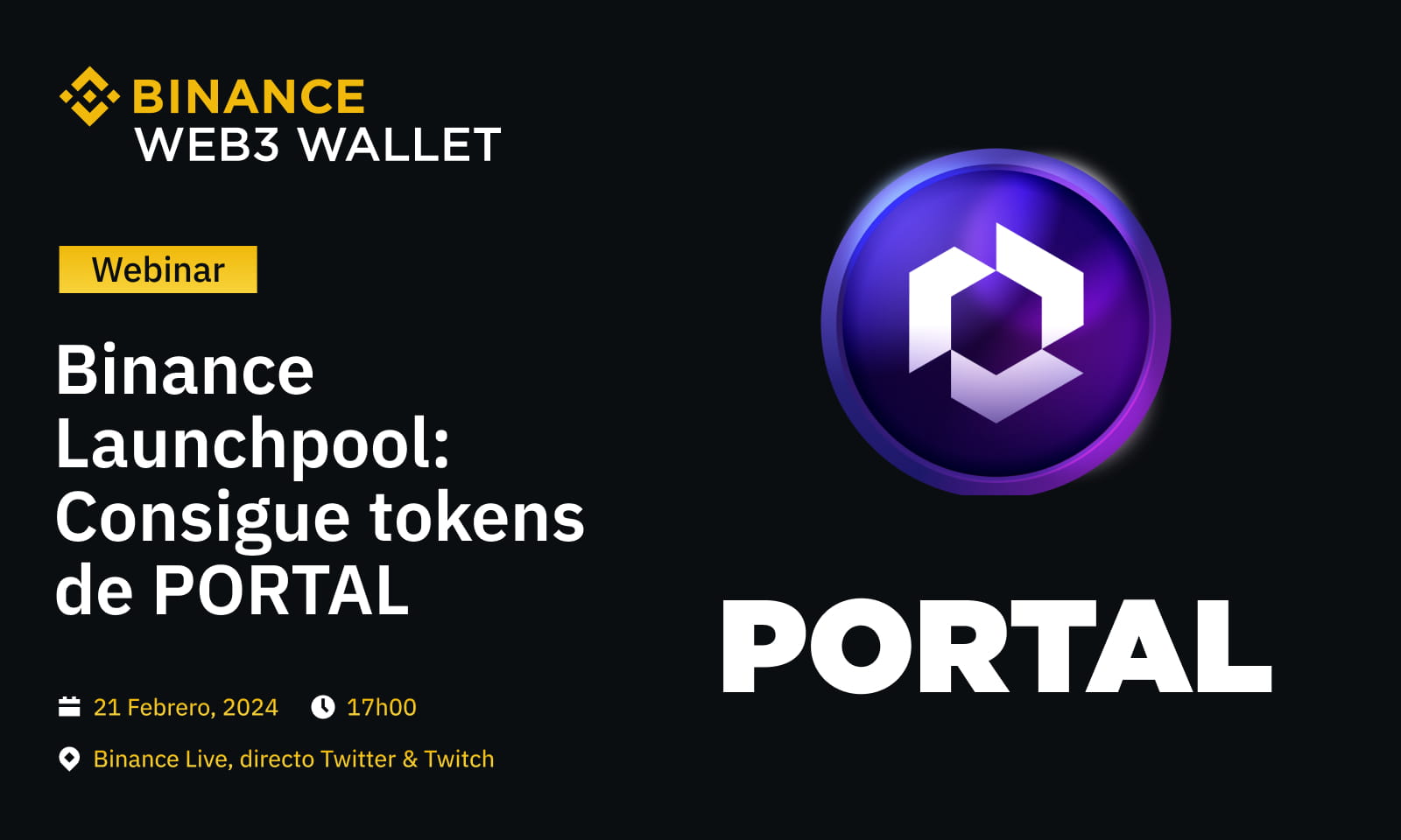 Nuevo Binance Launchpool: Cómo conseguir tokens gratis de $PORTAL