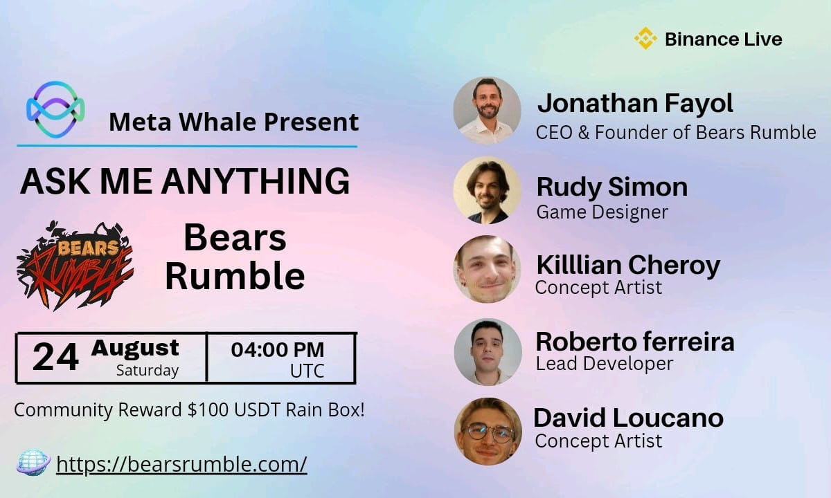 Bears Rumble AMA || 100$ GIVEAWAY 