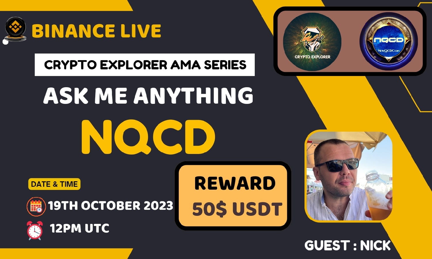 CryptoExplorer AMA With NQCD REWARD: 50$ USDT 
