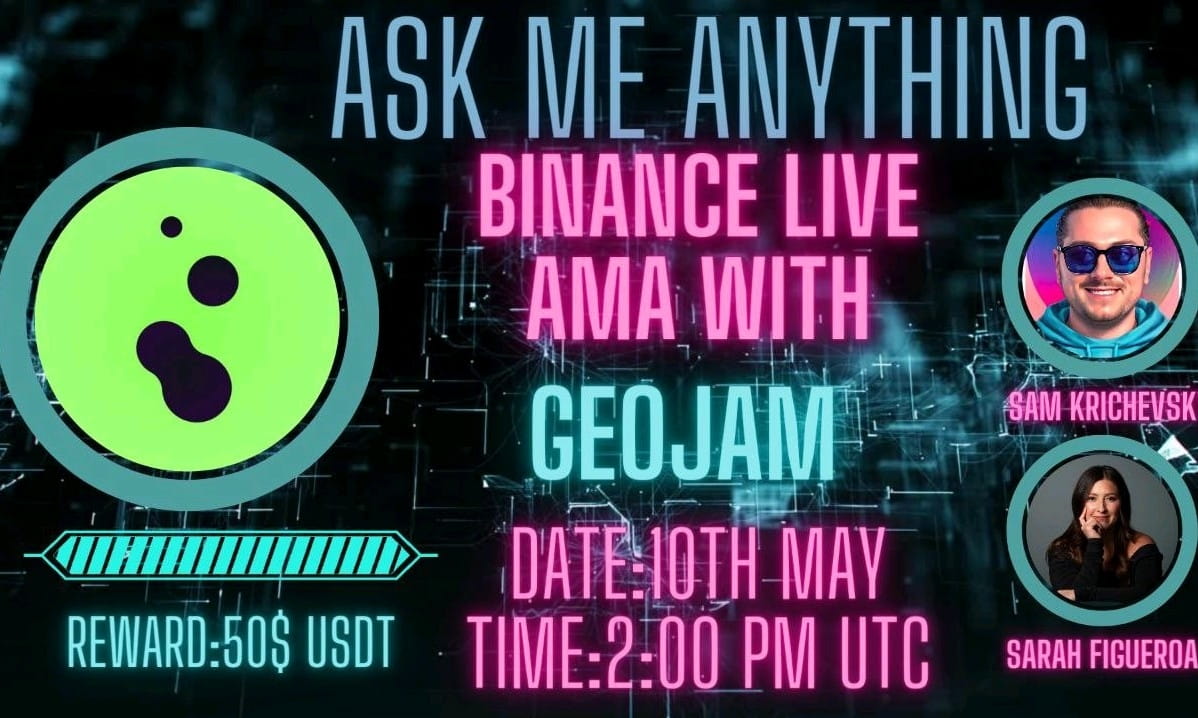 Grow Club institution with Geojam| $50 USDT Giveaways Binance Live 